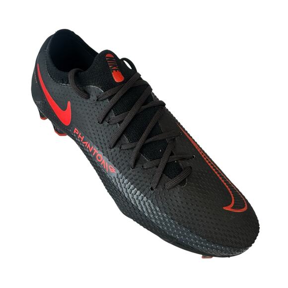 Nike Phantom GT Pro FG Soccer Cleats Black Chili Red Mens Size 5.5 US CK8451-060 - Picture 1 of 8